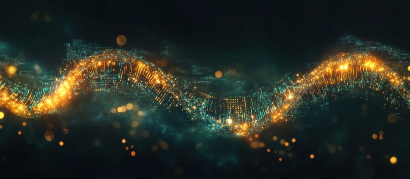 Abstract swirling lightscape