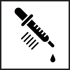 Medical Dropper icon Design