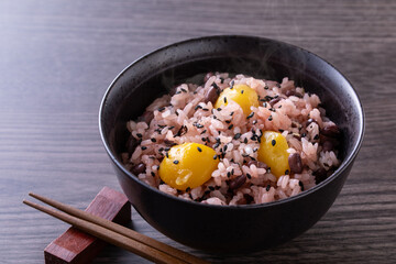 栗赤飯
