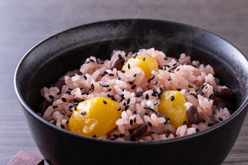 栗赤飯