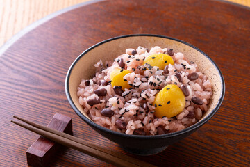 栗赤飯