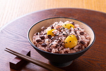 栗赤飯