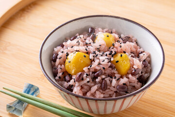 栗赤飯