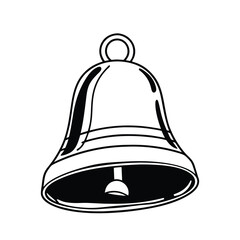 vector illustration of a silver bell