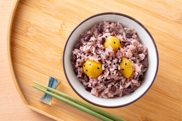 栗赤飯