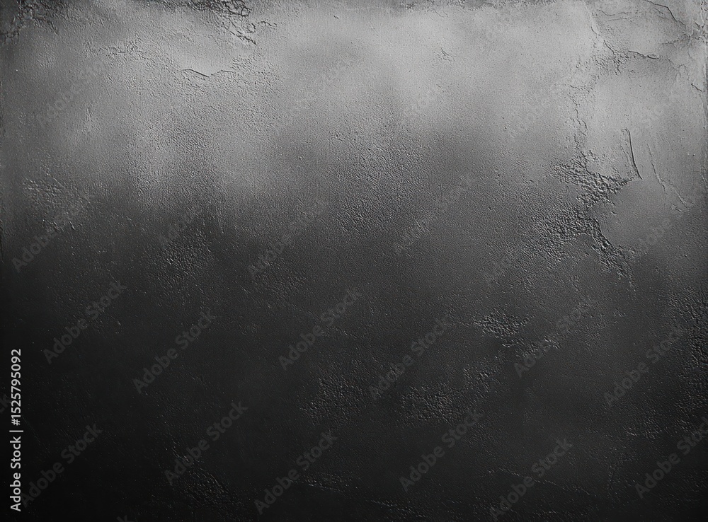 Poster dark textured surface with gradient lighting showing rough and uneven patterns on a black wall or ba