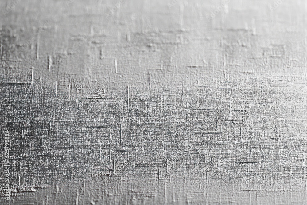 Poster close-up of textured silver metallic surface with embossed geometric pattern reflecting light