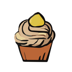 モンブランカップケーキイラスト