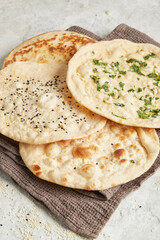 Naan Knoblauch Koriander Fladenbrot