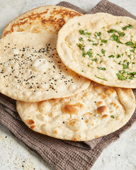 Naan Knoblauch Koriander Fladenbrot