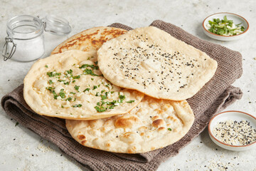 Naan Knoblauch Koriander Fladenbrot