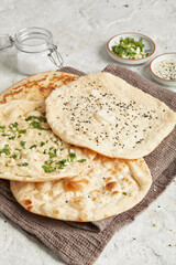 Naan Knoblauch Koriander Fladenbrot