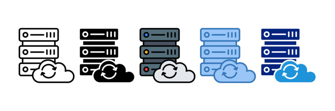 Data Center Icon Element For Design
