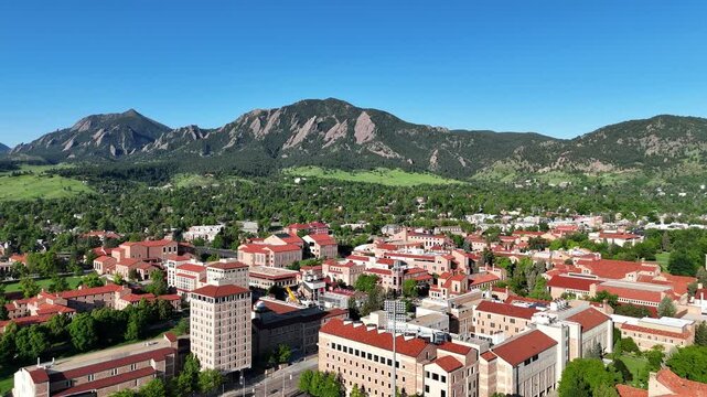 Boulder Colorado from above
