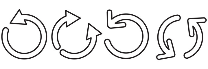 Refresh icon vector illustration. Reload sign and symbol. Update icon.