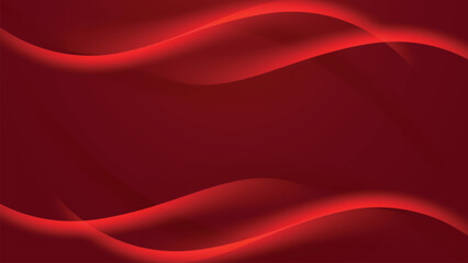 Abstract Red Wave Background Glowing Lines And Dynamic Flow