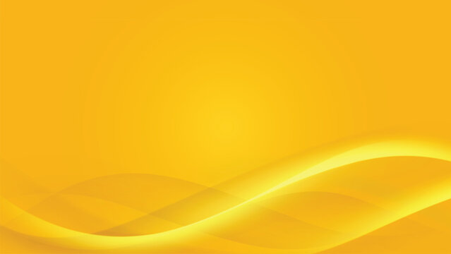 Abstract Golden Yellow Wavy Lines Background