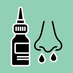 Nasal Spray icon Design