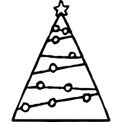 Bauble Decoration Christmas Tree doodle

