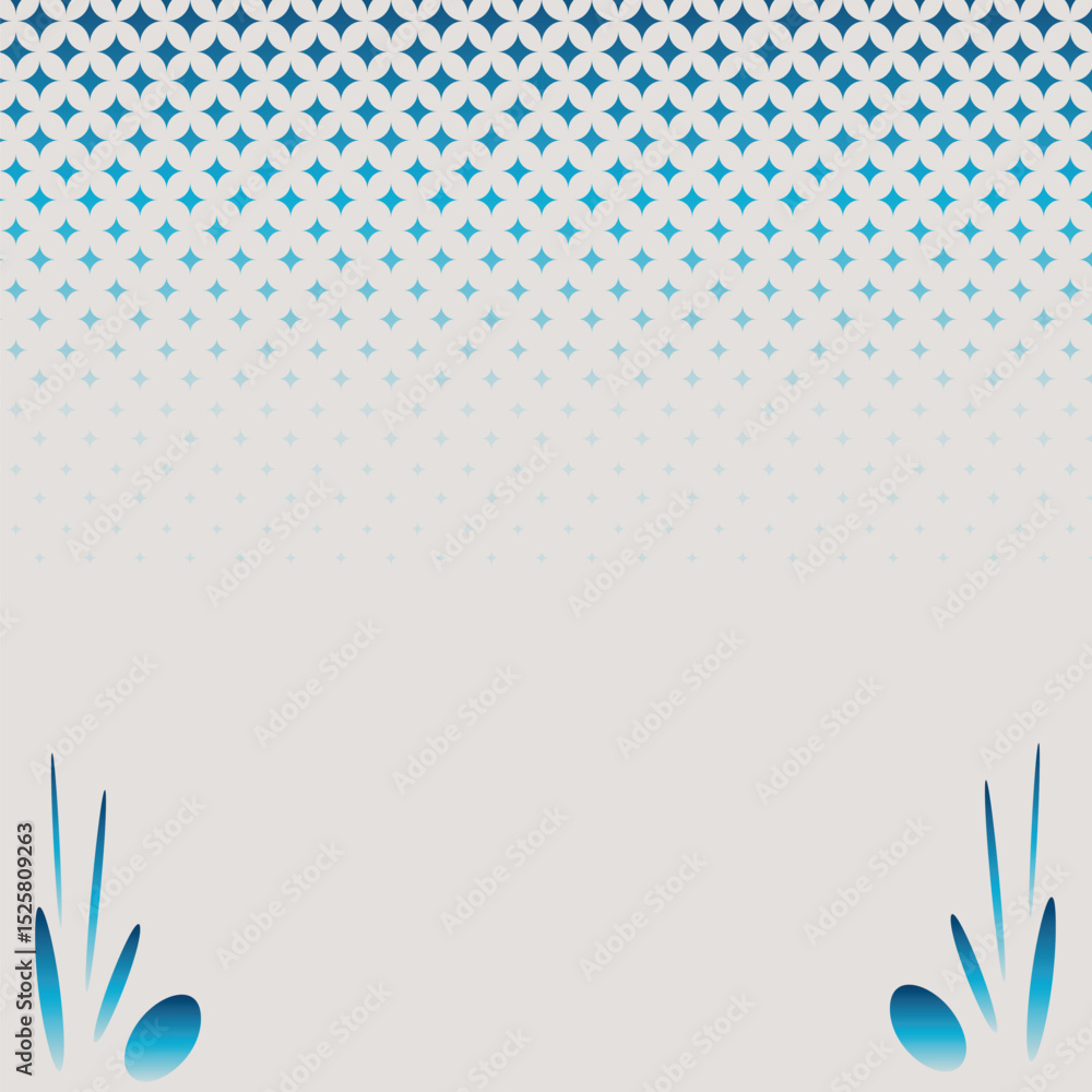 Poster blue glitter halftone gradient background background with circle corner, abstract template design