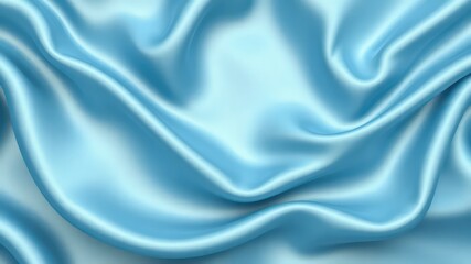 Subtle undulations in luxurious, light blue cloth create a soft and delicate surface texture in this beautiful and minimal presentation