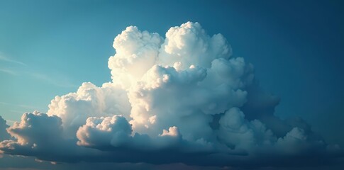Well-ordered bright clouds contrast with a brooding, dark cloud mass , celestial, abstract