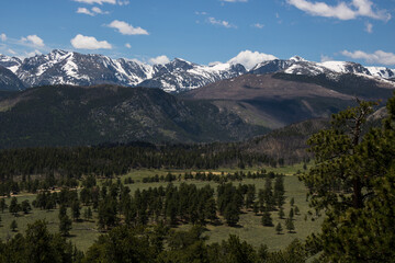 Scenic mountain landscape at Rocky Mountain National Park