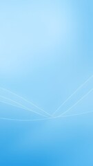 Minimalist Clear Sky Blue Gradient Background with Subtle White Line and Vast Open Space