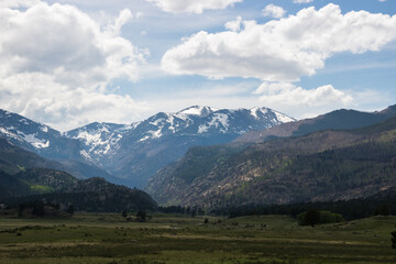 Scenic mountain landscape at Rocky Mountain National Park