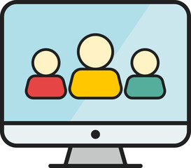 Online Marketing Icon Element