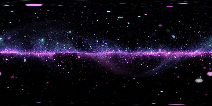 Particle visual effects for 360 VR video.(loopable) - Powered by Adobe