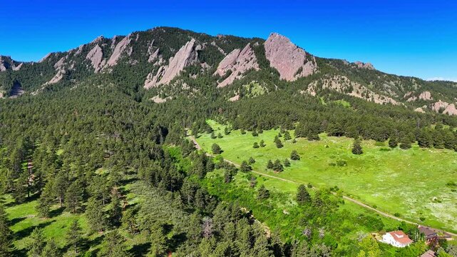 Boulder Colorado from above
