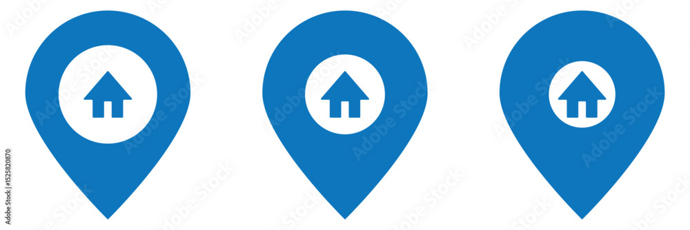 Canvas Prints address icon vector. home location icon vector