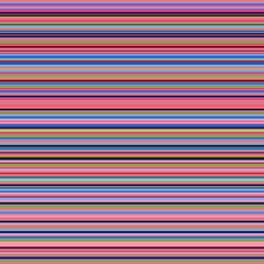 Geometric pattern of colorful thin horizontal parallel stripes Modern abstract striping design in bright festive pink, green, blue colors