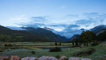 Scenic mountain landscape at Rocky Mountain National Park