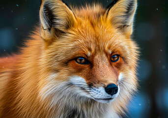 Fototapeta premium Red Fox Close-Up Portrait