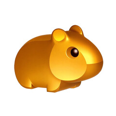Cute Hamster Icon 3D | Golden Hamster Vector 3D | Pet Hamster Icon | 3D Hamster | hamster silhouette 