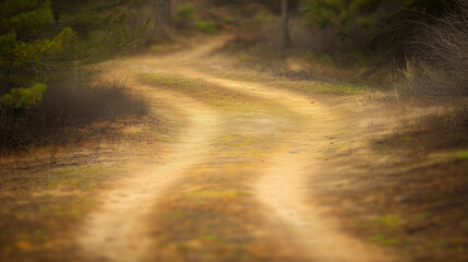 A forked path in nature, symbolizing life's choices and possibilities