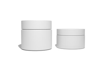 Blank cosmetic package container for creme. Vector illustration isolated on white background