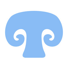 button mushroom icon	