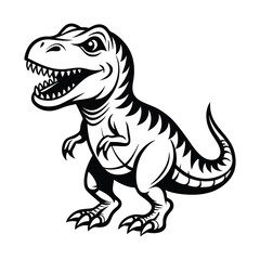 Fototapeta premium Dinosaur Trex Head Mascot SVG