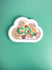 Reduce CO2 emissions to limit climate change, net zero carbon dioxide reduction workflow management...