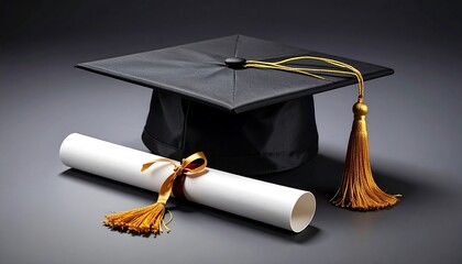 Graduation cap and diploma (5)