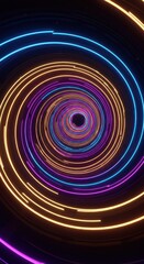 Abstract swirling vortex pattern background