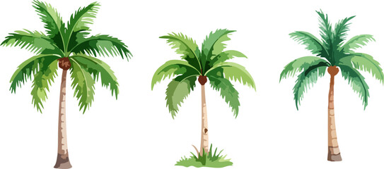 Green leaves and pink floral vector pattern with flowers