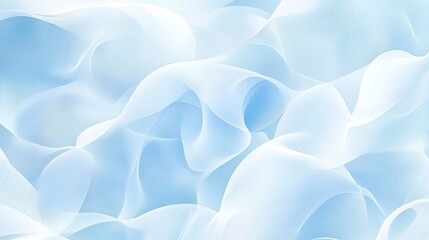 Abstract light blue flowing shapes