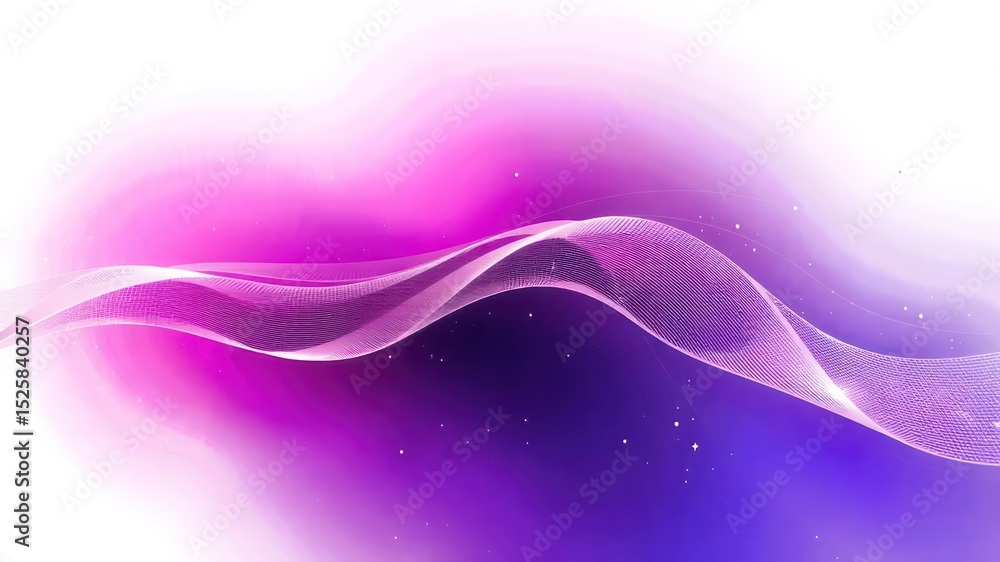 Poster abstract flowing curves and waves with a soft gradient of colors for contemporary background designs