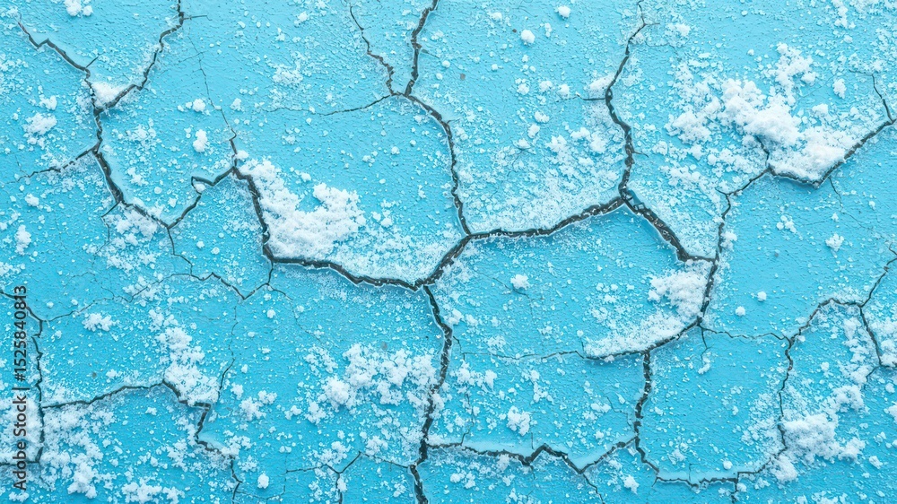 Poster cracked light blue surface with white specks creates a visually interesting texture and a unique abs