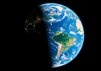 Stunning High-Resolution Image of Earth from Space with Vibrant Colors