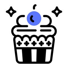 This Cupcake icon is suitable for 4th of July, Independence Day, etc